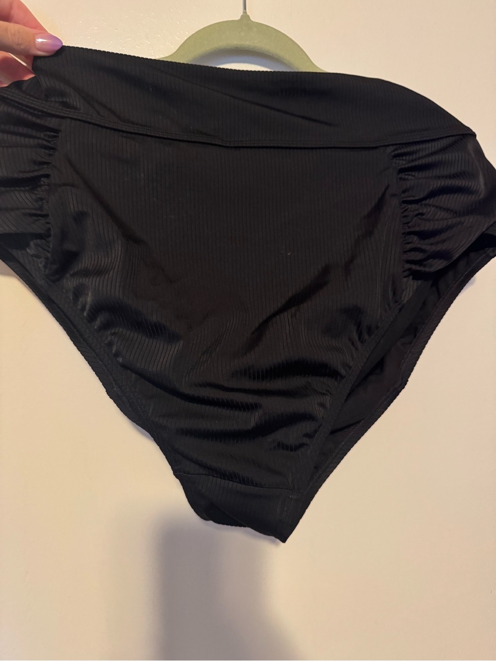 Classic Black High-Waist Bikini Bottom - Sleek Swim Coverage